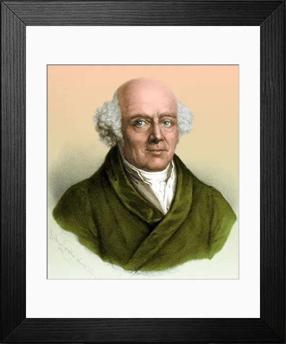 Framed Print : Samuel Hahnemann, Physician, Father of Homeopathy