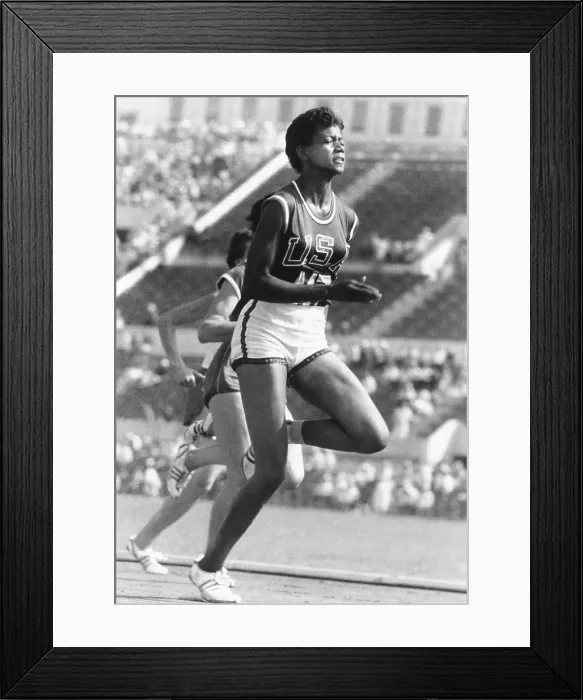Framed Print : Wilma Rudolph, American Athlete Framed Print : Wilma Rudolph, American Athlete