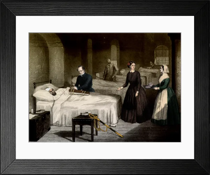 Framed Print : Crimean War, Florence Nightingale at Scutari Framed Print : Crimean War, Florence Nightingale at Scutari