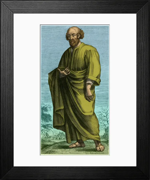 Framed Print : Epicurus, Ancient Greek Philosopher