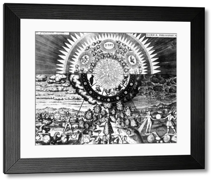 Framed Print : The Emerald Tablet, 1618 Framed Print : The Emerald Tablet, 1618