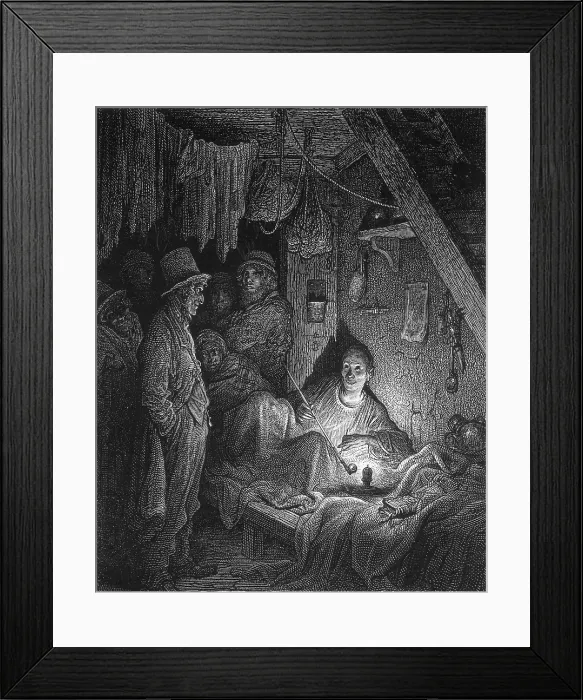 Framed Print : East End Opium Den, 1872