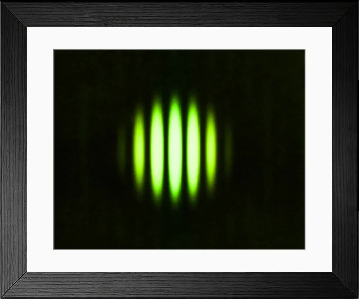 Framed Print : Double Slit Diffraction Pattern Framed Print : Double Slit Diffraction Pattern