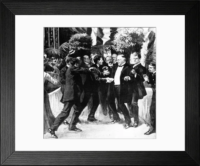 Framed Print : The Shooting of President McKinley, 1901 Framed Print : The Shooting of President McKinley, 1901