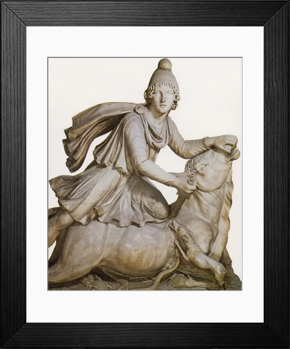 Framed Print : Mithras Slaying the Great Bull Framed Print : Mithras Slaying the Great Bull