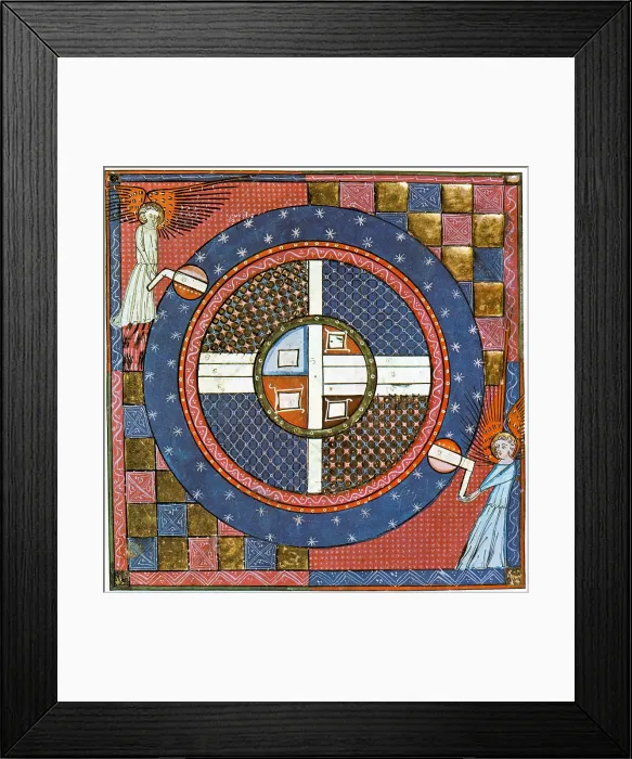 Framed Print : Theological-Astronomical Diagram Framed Print : Theological-Astronomical Diagram
