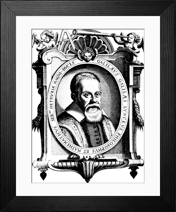 Framed Print : Galileo Galilei, Italian Polymath