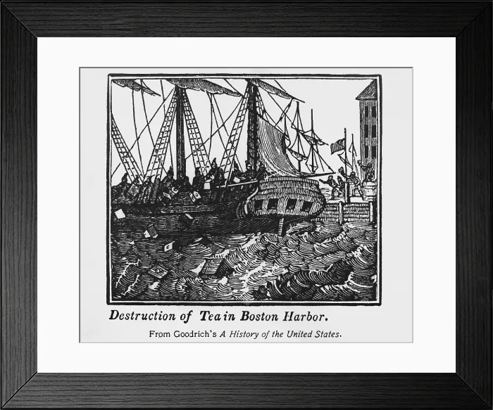 Framed Print : Boston Tea Party, 1773 Framed Print : Boston Tea Party, 1773