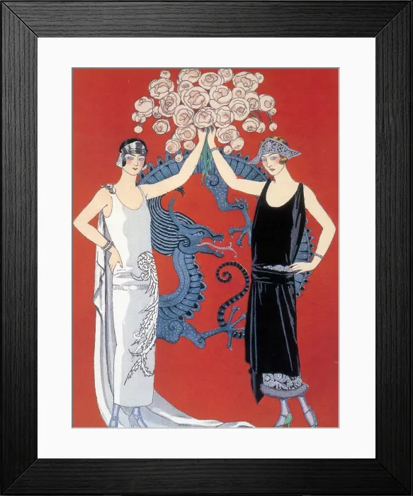 Framed Print : French Fashion, George Barbier, 1924