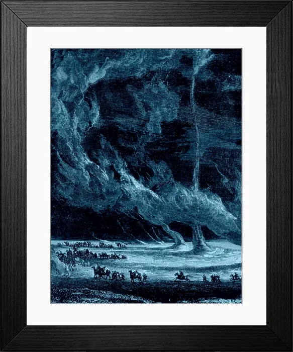 Framed Print : Whirlwinds, 1873