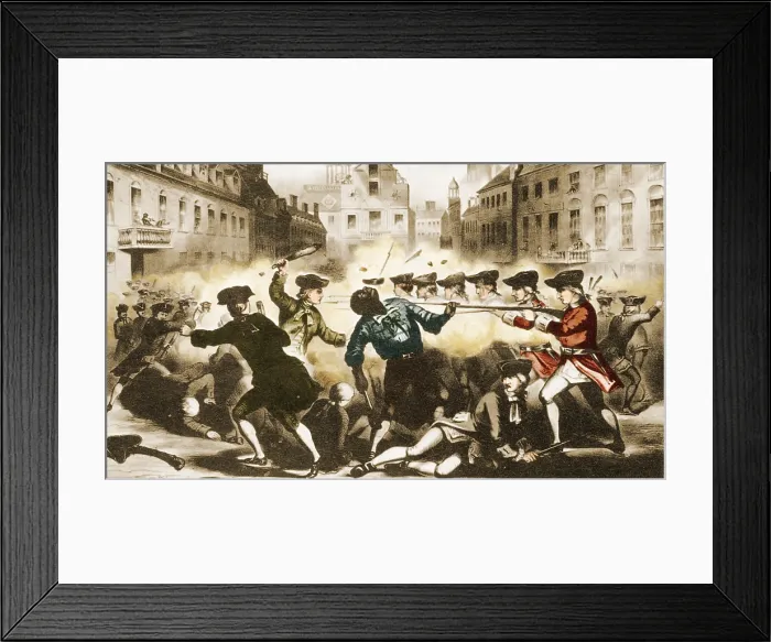Framed Print : Boston Massacre, 1770