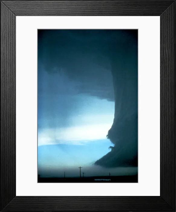 Framed Print : Vertical Cloud Column with Limb of Microburst Framed Print : Vertical Cloud Column with Limb of Microburst