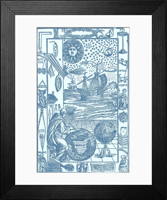 Framed Print : Illustration of sky design Framed Print : Illustration of sky design