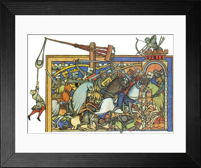 Framed Print : Knights Templar, 13th Century