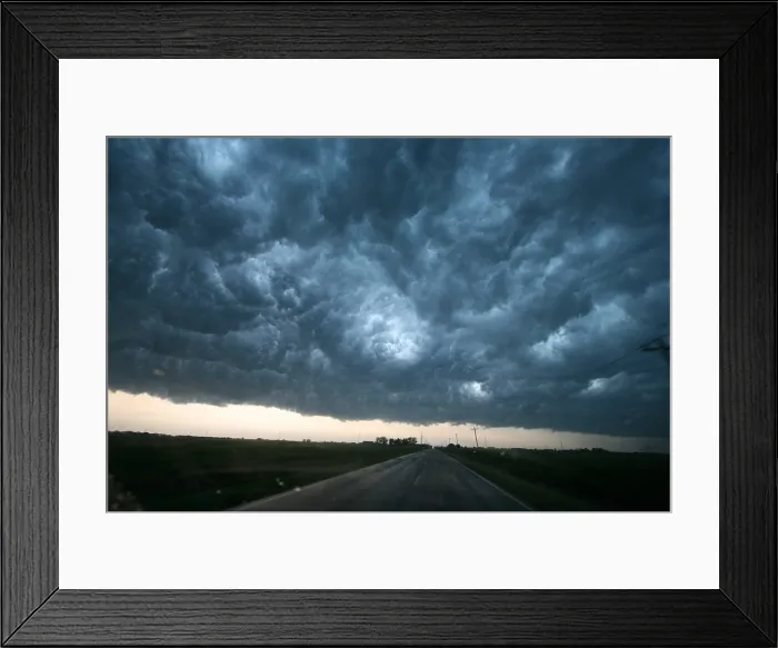 Framed Print : Thunderstorm and Supercell