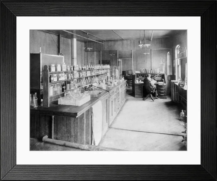 Framed Print : Chemist's Laboratory Framed Print : Chemist's Laboratory