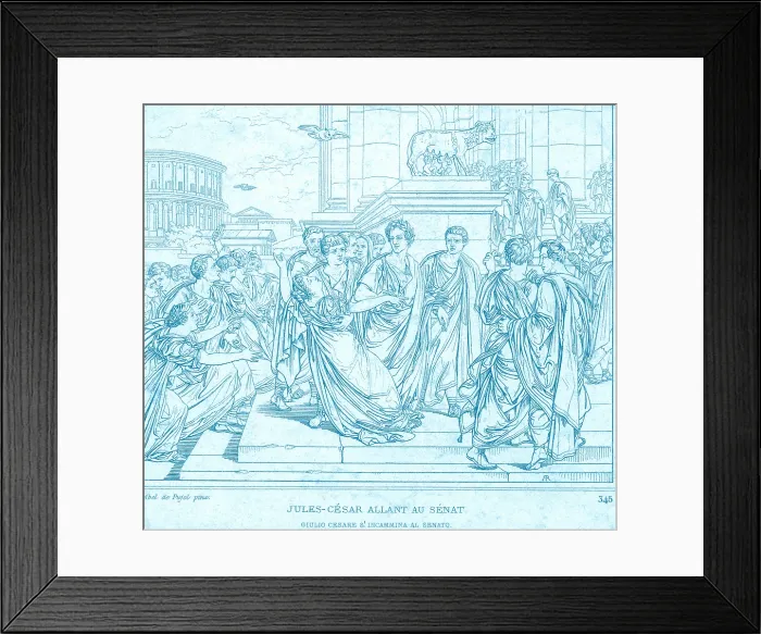 Framed Print : Assassination of Julius Caesar, 44 BC