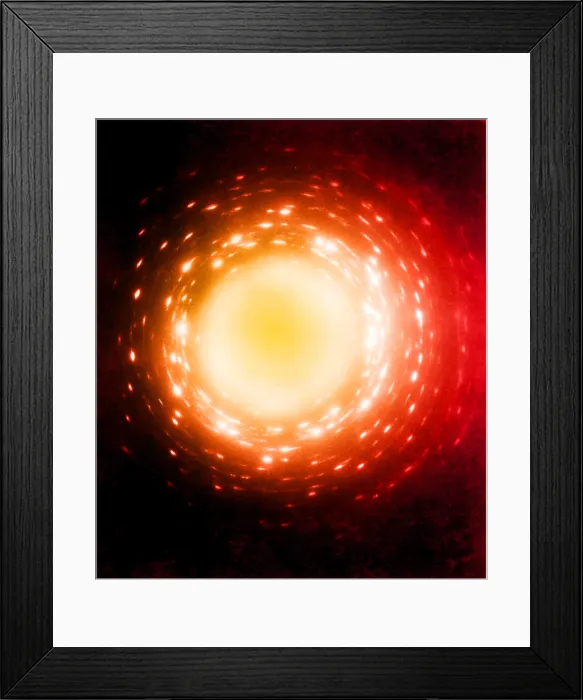 Framed Print : X-Ray Diffraction Polyethylene Crystals Framed Print : X-Ray Diffraction Polyethylene Crystals