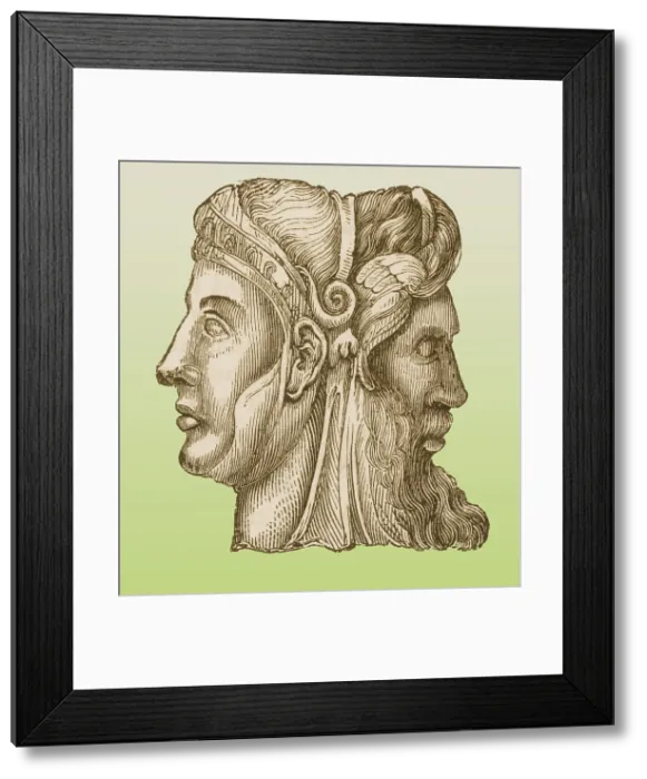Framed Print : Janus, Roman god Framed Print : Janus, Roman god