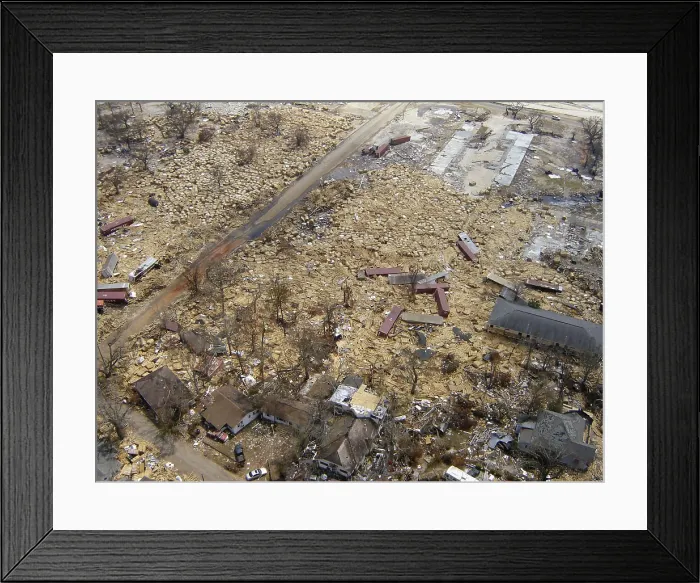 Framed Print : Hurricane Katrina Damage Framed Print : Hurricane Katrina Damage