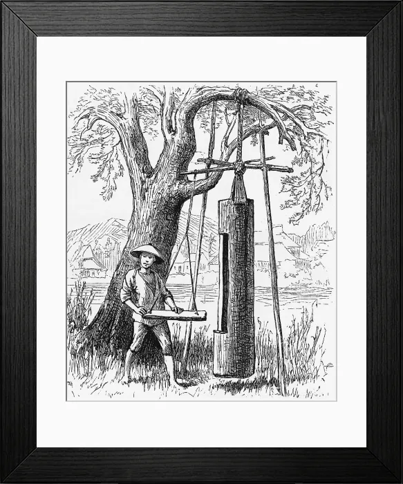 Framed Print : Village Clock Framed Print : Village Clock