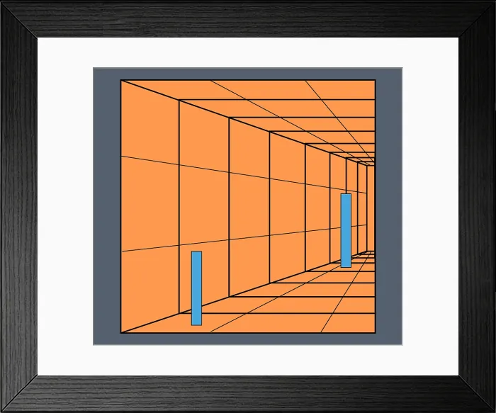 Framed Print : Optical Illusion. Perception, Illustration Framed Print : Optical Illusion. Perception, Illustration