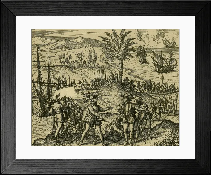 Framed Print : Columbus Arrested Framed Print : Columbus Arrested
