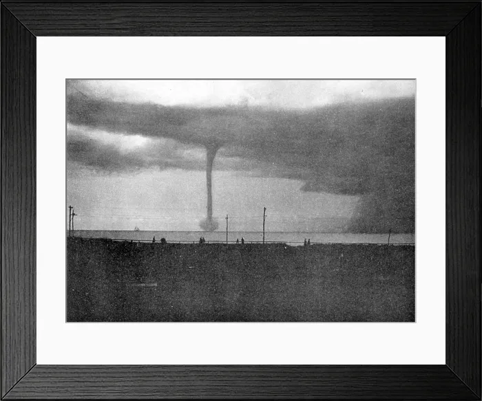 Framed Print : Waterspout, 1896 Framed Print : Waterspout, 1896