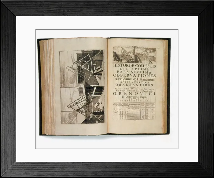 Framed Print : Historia Coelestis Britannica, 18th Century Framed Print : Historia Coelestis Britannica, 18th Century