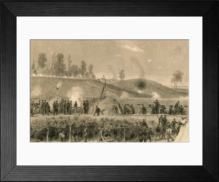 Framed Print : Siege of Vicksburg, 1863