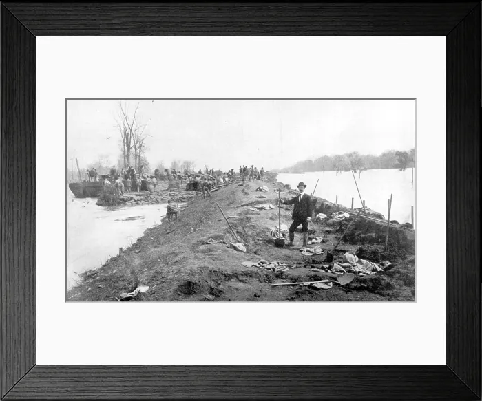 Framed Print : Repairing Mississippi Levee, 1903 Framed Print : Repairing Mississippi Levee, 1903