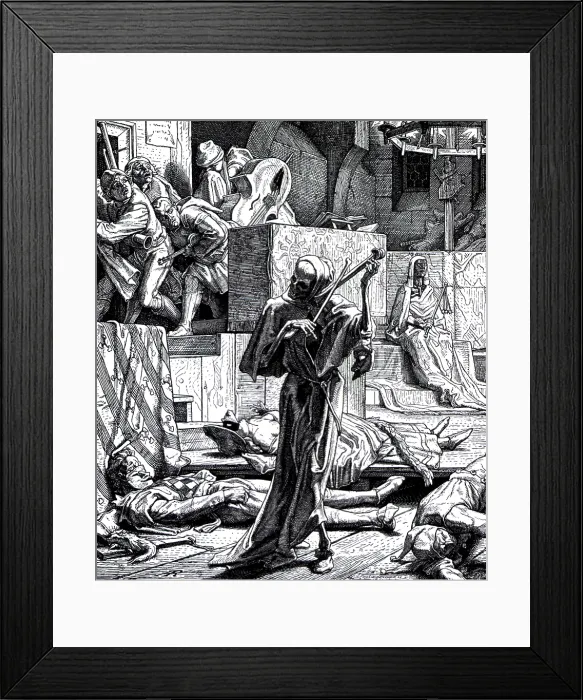 Framed Print : Danse Macabre, Second Cholera Pandemic, 1832