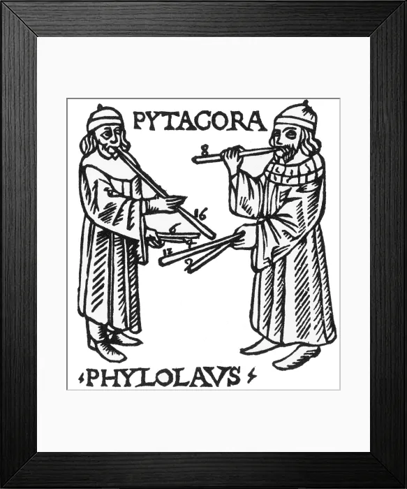 Framed Print : Pythagoras, Ancient Greek Philosopher