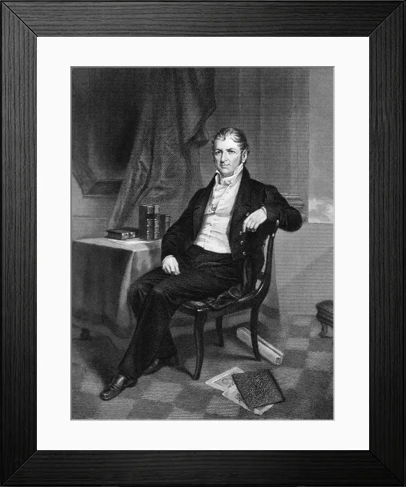 Framed Print : Eli Whitney, American Inventor