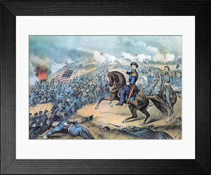 Framed Print : American Civil War, Battle of Fort Donelson, 1862 Framed Print : American Civil War, Battle of Fort Donelson, 1862