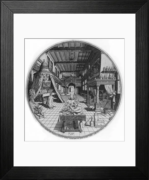 Framed Print : Alchemist Laboratory, 1595 Framed Print : Alchemist Laboratory, 1595
