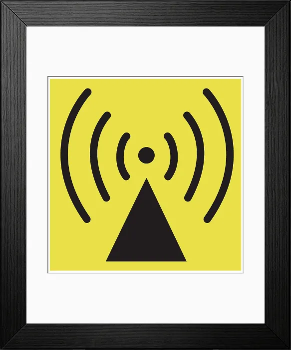 Framed Print : Radio Waves Symbol, Illustration Framed Print : Radio Waves Symbol, Illustration