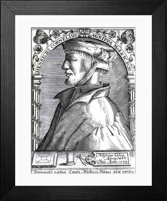 Framed Print : Heinrich Cornelius Agrippa, German Occultist Framed Print : Heinrich Cornelius Agrippa, German Occultist