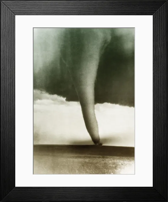 Framed Print : Tornado, Hardtner, KS 1929 Framed Print : Tornado, Hardtner, KS 1929