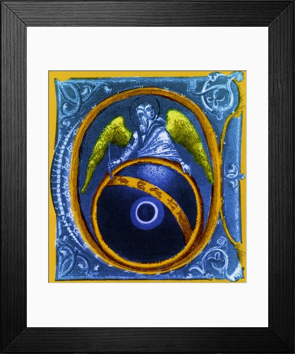 Framed Print : Astrology, God Painting Zodiac Signs