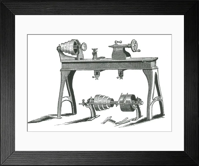 Framed Print : Hand Lathe Framed Print : Hand Lathe