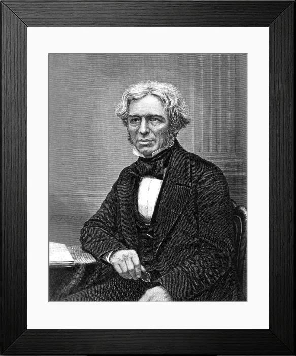 Framed Print : Michael Faraday, English Chemist and Physicist Framed Print : Michael Faraday, English Chemist and Physicist