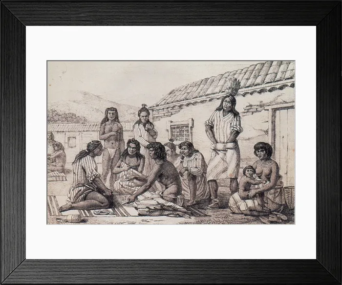 Framed Print : California 'Mission Indians, ' 1700s Framed Print : California 'Mission Indians, ' 1700s