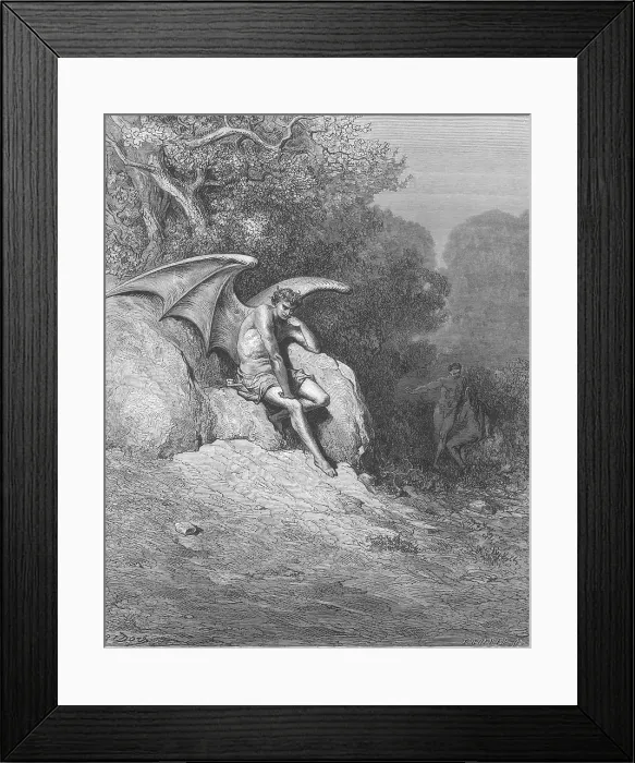 Framed Print : Satan, by Dore Framed Print : Satan, by Dore