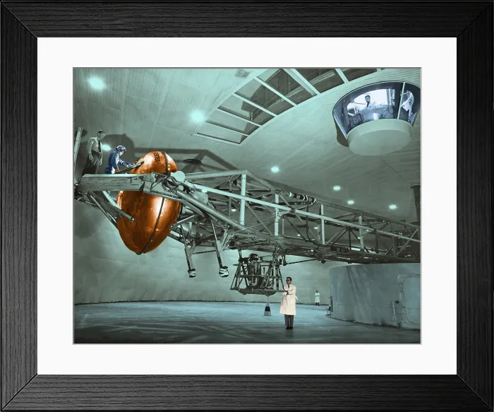 Framed Print : Human Centrifuge Chamber, 1958