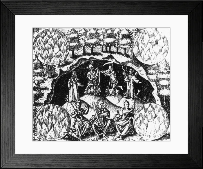 Framed Print : Alchemy Illustration Framed Print : Alchemy Illustration