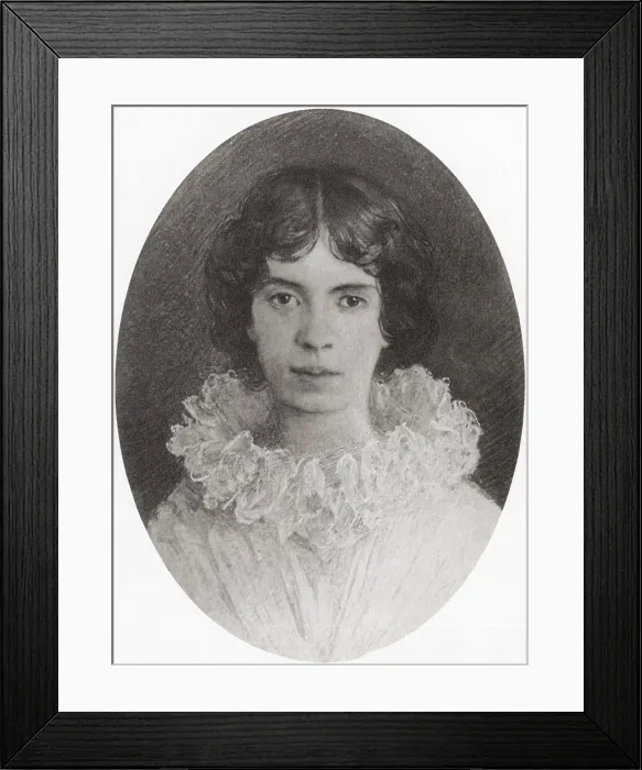 Framed Print : Emily Dickinson, American Poet Framed Print : Emily Dickinson, American Poet