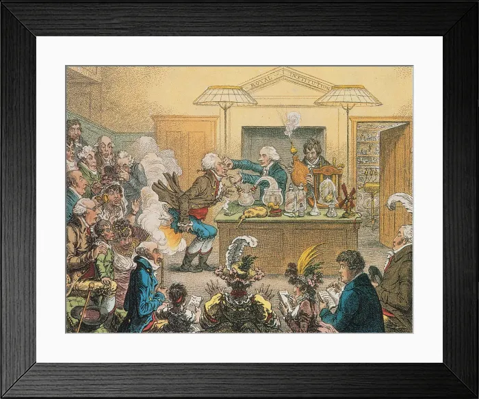 Framed Print : New Discoveries in Pneumaticks, 1802