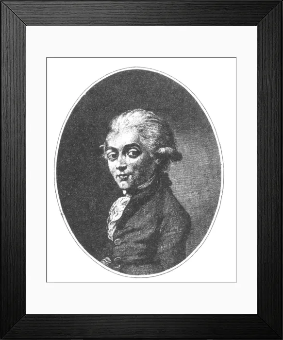 Framed Print : Jean Pierre Blanchard, French Aeronaut