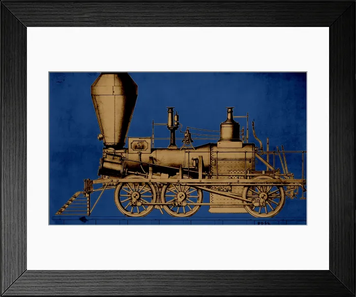 Framed Print : Baldwin Steam Locomotive, 1842 Framed Print : Baldwin Steam Locomotive, 1842